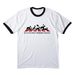 Bug?s Boston Terrier Parade! 2026????, a White/ Jet Black Cotton Ringer Tee