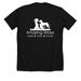 Amazing Strays Rescue, a Solid Black Blend Premium Unisex Tee (back-view)