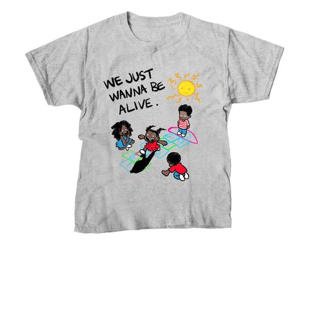 Be Alive youth size II, a Sport Grey Youth Unisex Tee