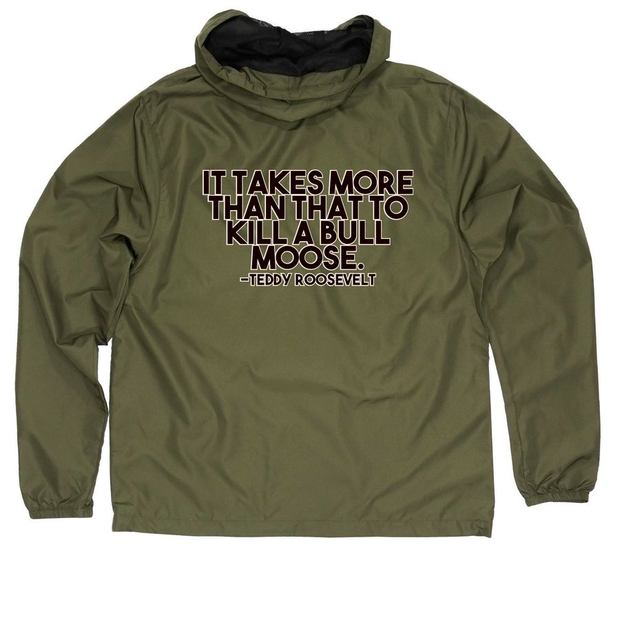 #BIGMATTSCOMEBACK, a Army Quarter-Zip Windbreaker (back-view)