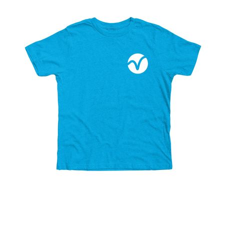 Designing Victory-Blue Tee, a Neon Blue Premium Youth Tee