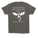 Be Brave&nbsp;, a Asphalt Premium Cotton Tee (back-view)