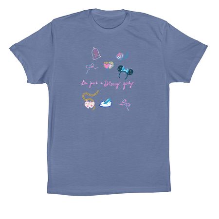 I'm just a Theme-Park Girly, a Lavender Blue Premium Cotton Tee