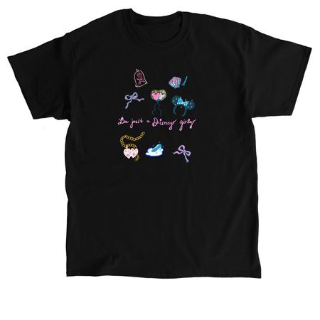 I'm just a Theme-Park Girly, a Black Classic Unisex Tee