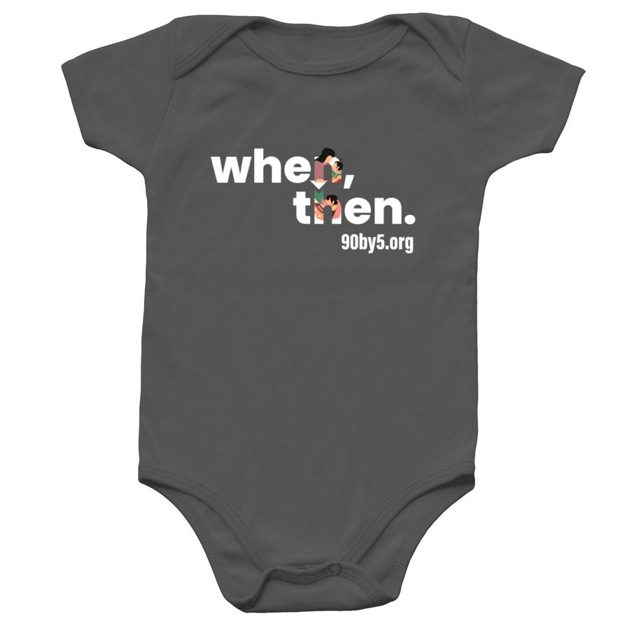 90by5 - Onesies, a Charcoal Infant Onesie