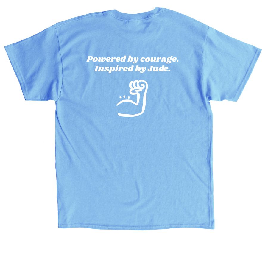 What Dr. Kanecia thinks, a Carolina Blue Classic Unisex Tee (back-view)
