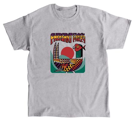 Pheasant Flock Party, a Sport Grey Classic Unisex Tee