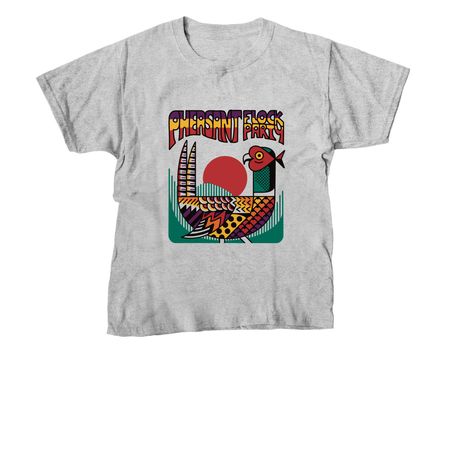 Pheasant Flock Party, a Sport Grey Youth Unisex Tee
