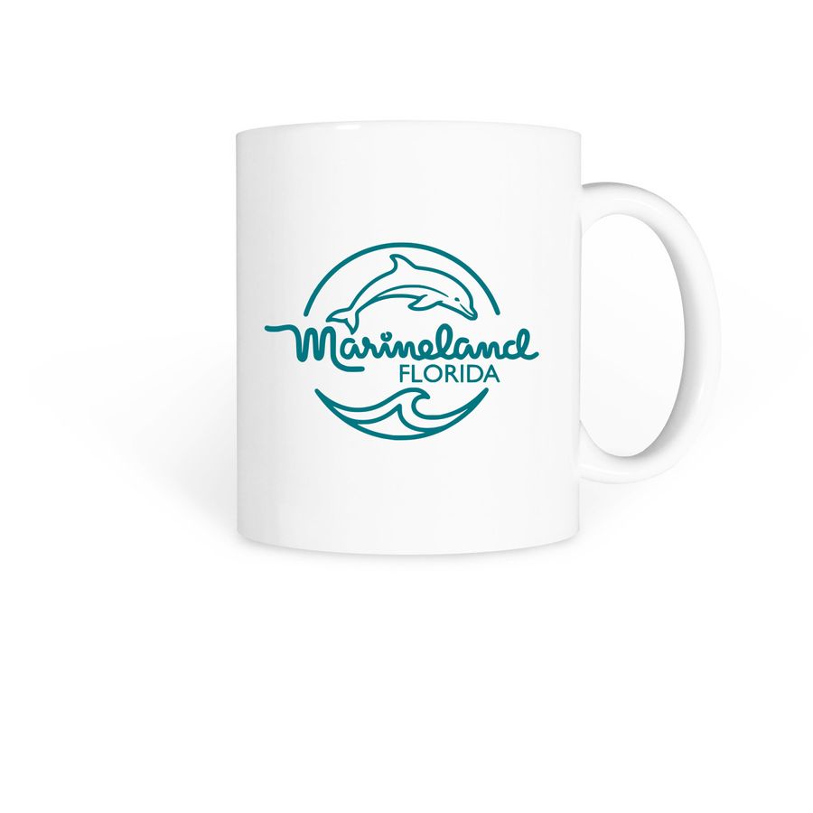 Dolphin Mug, a White Coffee Mug