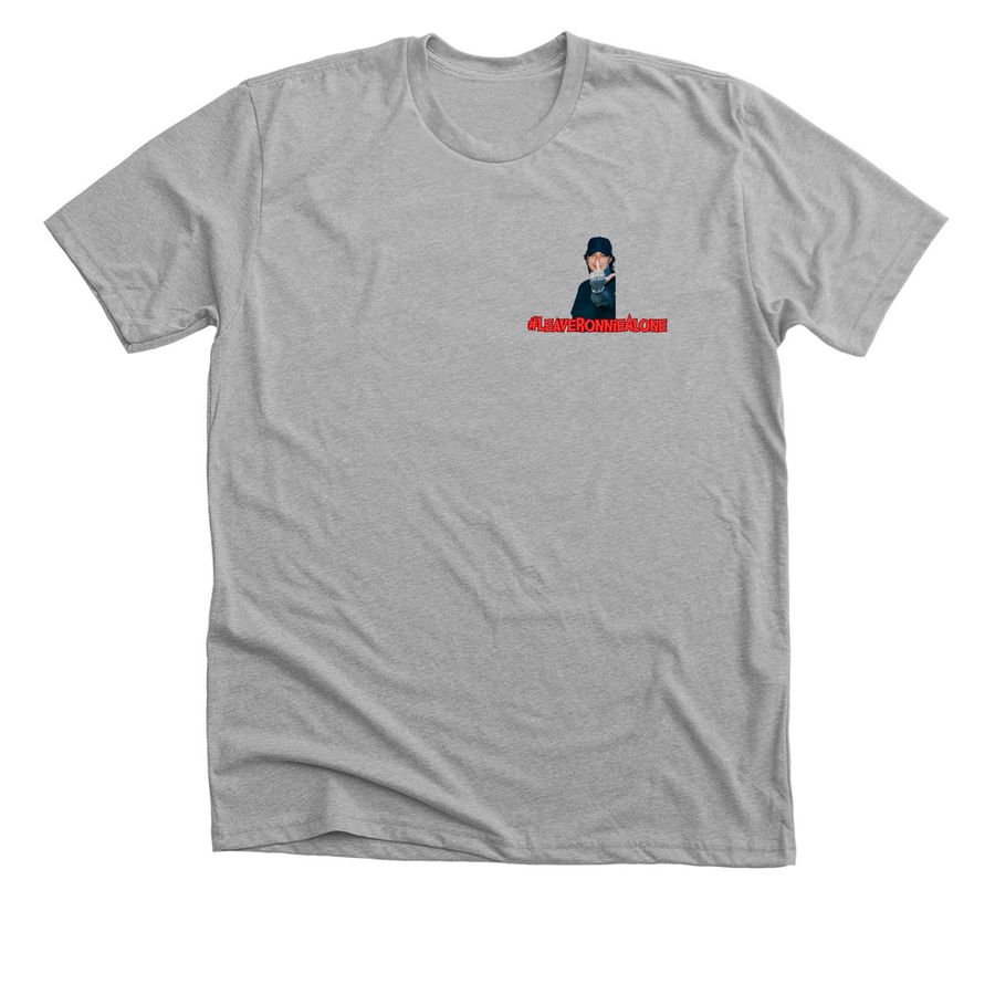 #LeaveRonnieAlone, a Athletic Heather Premium Unisex Tee
