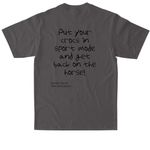 Wisdom T, a Dark Grey Max Heavyweight Tee (back-view)