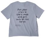 Wisdom T, a Vintage Denim Women's Heavyweight Tee (back-view)