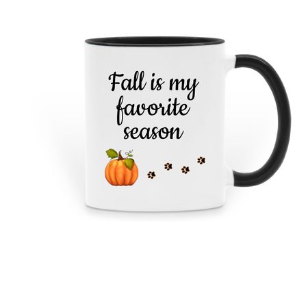Favorite Season Mug - Seasonal, a Black Two-Tone Ceramic Mug
