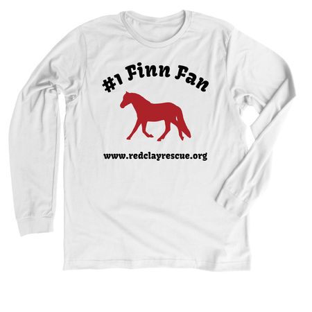 #1 Finn Fan, a Solid White Blend Premium Long Sleeve Tee