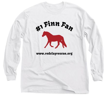 #1 Finn Fan, a White Classic Long Sleeve Tee