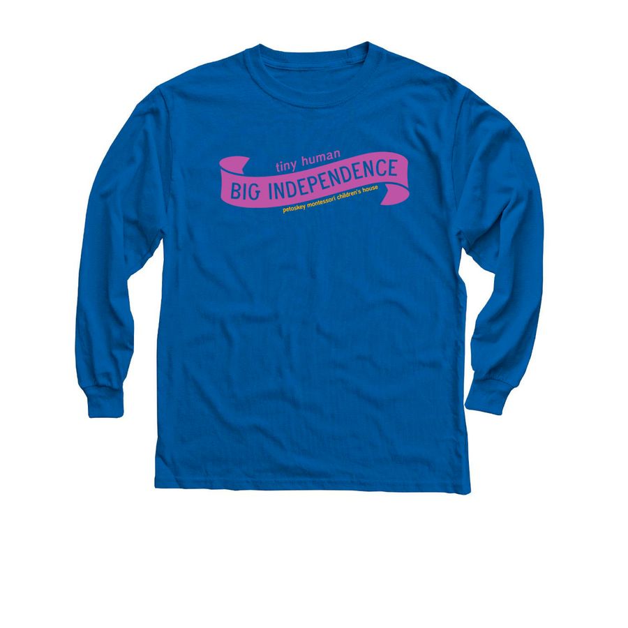 Tiny Human, Big Independence - YOUTH, a Royal Youth Long Sleeve Tee