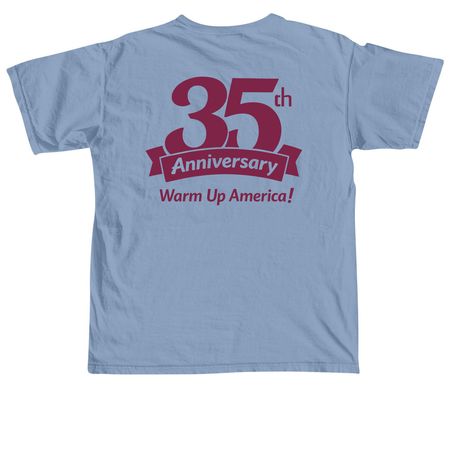 35th anniversary- Maroon, a Washed Denim Comfort Colors Unisex Tee