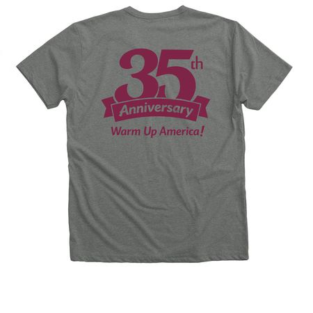 35th anniversary- Maroon, a Deep Heather Premium V-Neck Tee