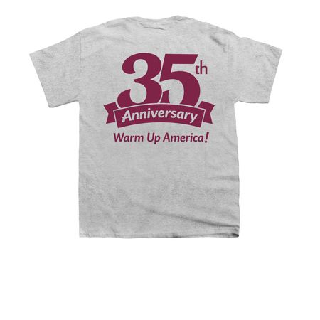 35th anniversary- Maroon, a Sport Grey Youth Unisex Tee