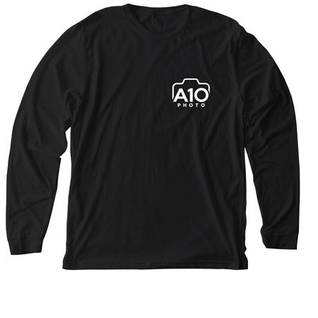 Photography Shirts, a Solid Black Blend Premium Long Sleeve Tee