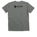 I'm a Delight, a Deep Heather Premium V-Neck Tee (back-view)