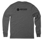 I'm a Delight, a Aluminum Grey Allmade Eco Triblend Long Sleeve Tee (back-view)