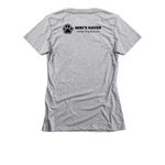 I'm a Delight, a Dark Heather Grey Women's Slim Fit Tee (back-view)