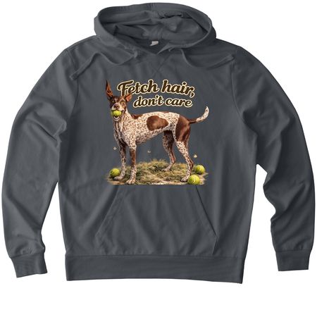Fetch Hair, Don?t Care ?&nbsp;, a Terrain Grey Allmade Organic French Terry Pullover Hoodie