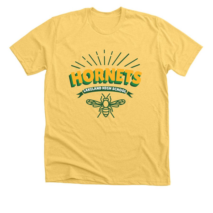Sophomore Yellow, a Heather Yellow Gold Premium Unisex Tee