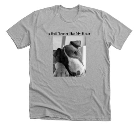Bull Terrier Rescue Mission, a Athletic Heather Premium Unisex Tee