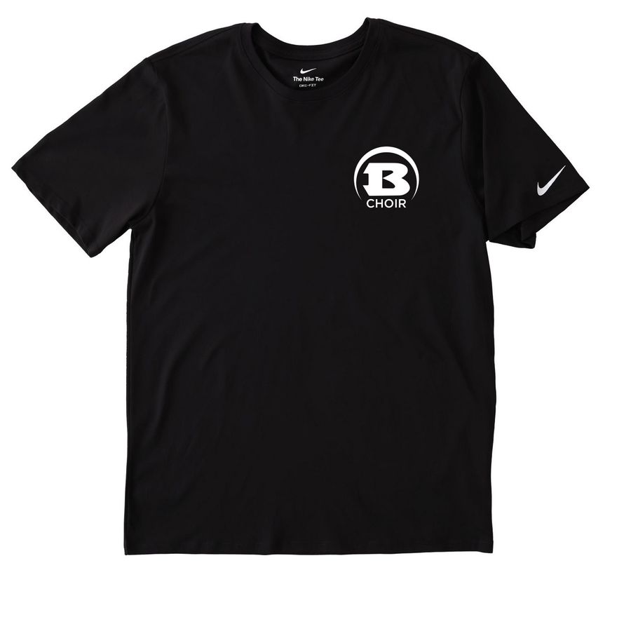 Nike Choir Logo, a Black Nike Dri-FIT Jersey Blend Performance Tee