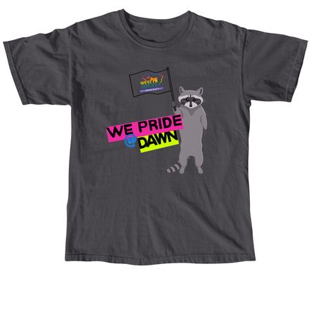 We Pride at Dawn, a Graphite Comfort Colors Unisex Tee