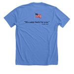 S.P.A.R. 2026, a Heather Columbia Blue Premium Unisex Tee (back-view)