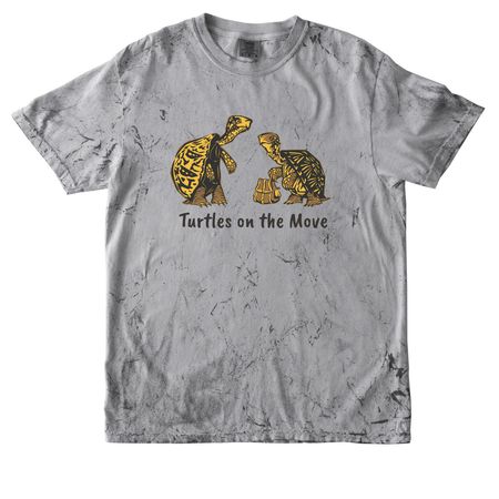 Turtles on the Move, a Smoke Comfort Colors Colorblast Tee