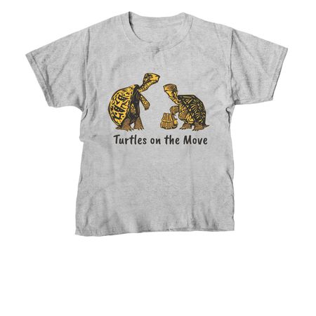 Turtles on the Move, a Sport Grey Youth Unisex Tee