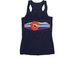 The Limited Distance CHAMPIONSHIP, a Navy Women's Racerback (back-view)