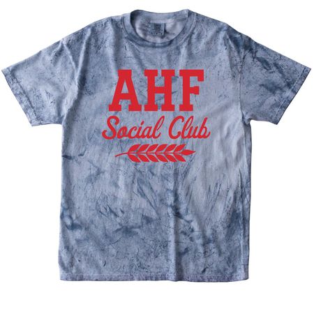 AHF Social Club Front Print&nbsp;, a Ocean Comfort Colors Colorblast Tee