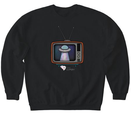 Not a Hoax by Casey Kennedy, a Black Softstyle Crewneck Sweatshirt