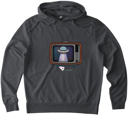 Not a Hoax by Casey Kennedy, a Terrain Grey Allmade Organic French Terry Pullover Hoodie