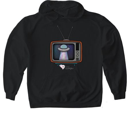 Not a Hoax by Casey Kennedy, a Black Gildan Softstyle Pullover Hoodie