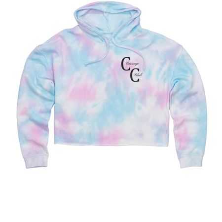 Carriage Club - Kids Sweaters, a Cotton Candy Women?s Tie Dye Cropped Hoodie