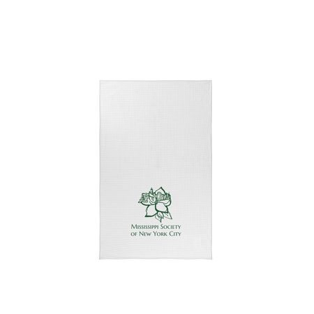 Mississippi Society Tea Towel (Green), a White Tea Towel