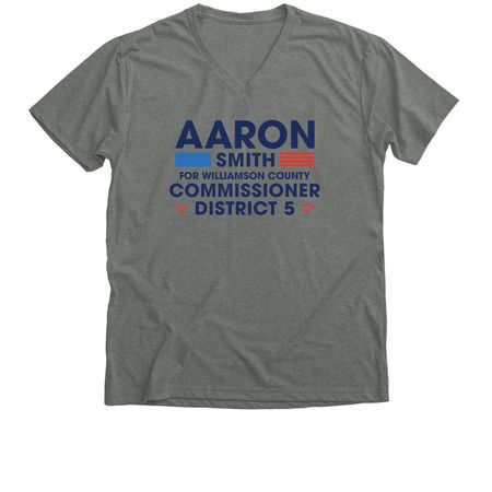Campaign 2, a Deep Heather Premium V-Neck Tee