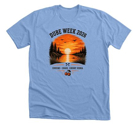 Cousins.&nbsp;, a Heather Carolina Blue Premium Unisex Tee