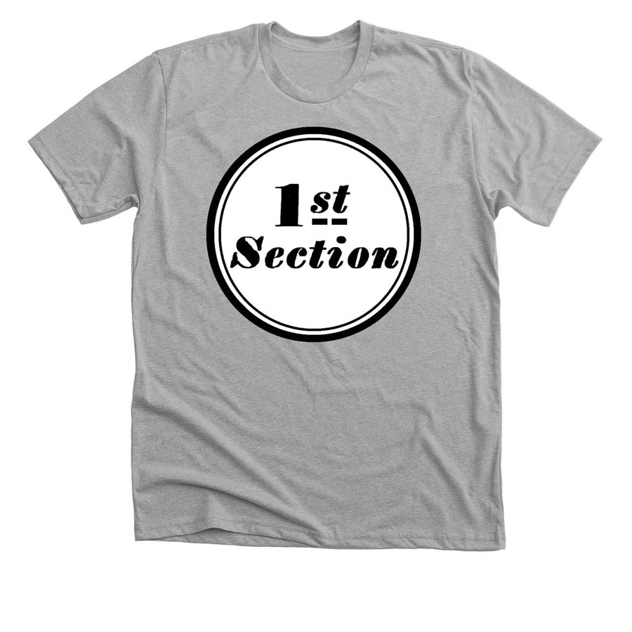 1st Section Logo, a Athletic Heather Premium Unisex Tee
