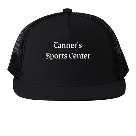 Tanners Hat, a Black Printed Trucker Hat