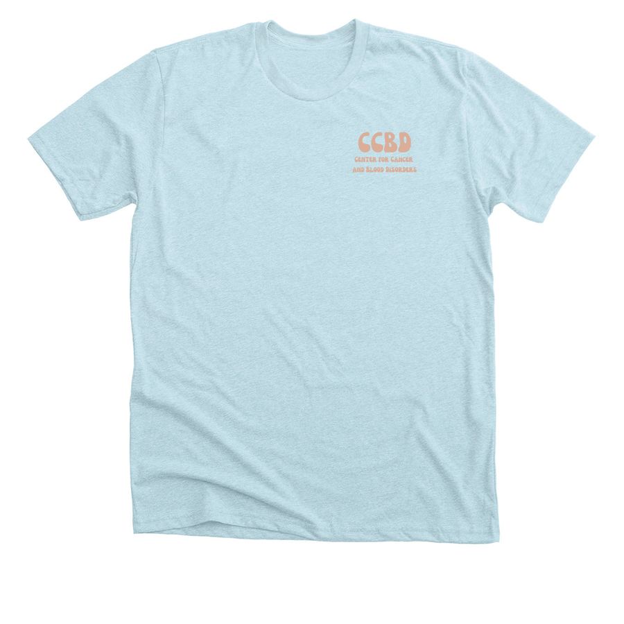CCBD, a Heather Ice Blue Premium Unisex Tee