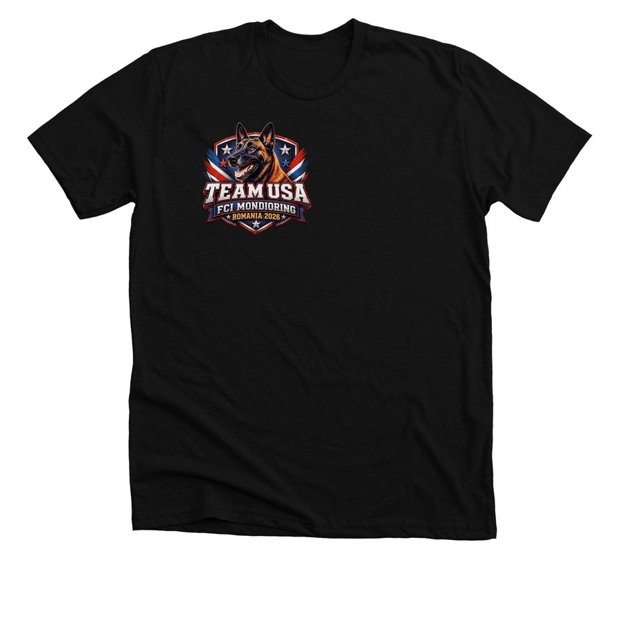 Team USA Fundraiser!, a Solid Black Blend Premium Unisex Tee