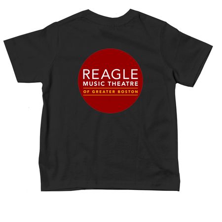 Bubble Logo Toddler Gear, a Black Toddler Tee (back-view)
