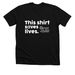 This Shirt Saves Lives, a Solid Black Blend Premium Unisex Tee